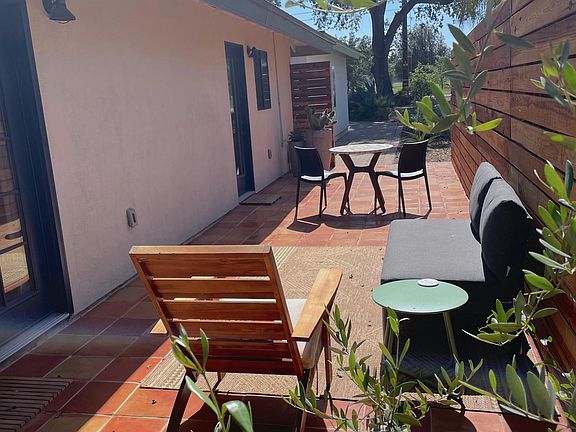 Entry to private patio