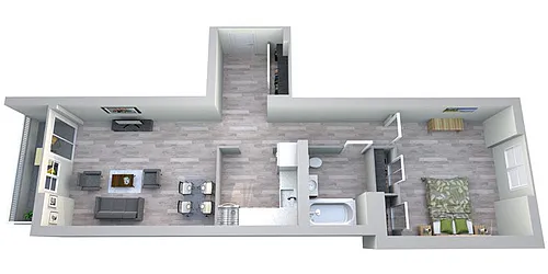 Rented by B & L Management