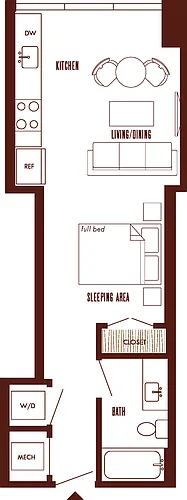 Floor plan Studio-S2