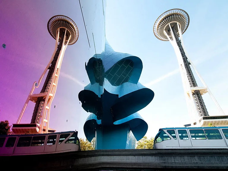 The Space Needle, MoPOP and the historic Seattle Monorail are all nearby