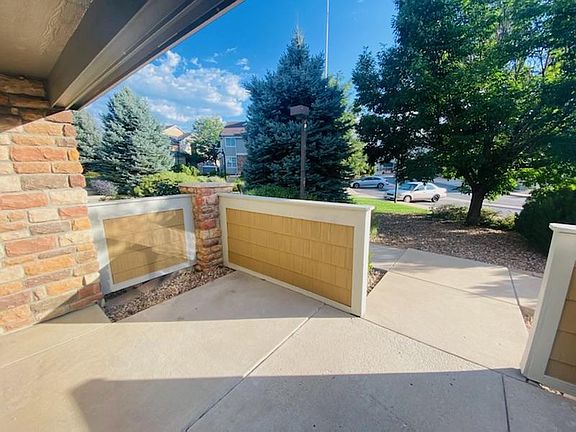 Patio view from your front door - guests can park right outside