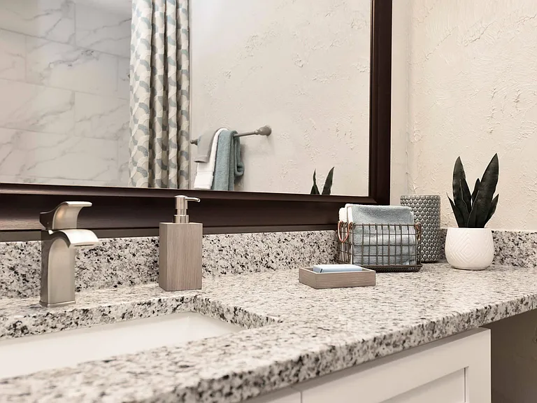 Granite Counters + Undermount Sinks