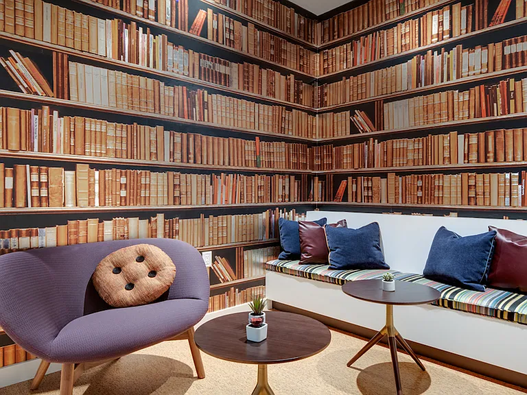Enjoy a book in our gorgeous library nook