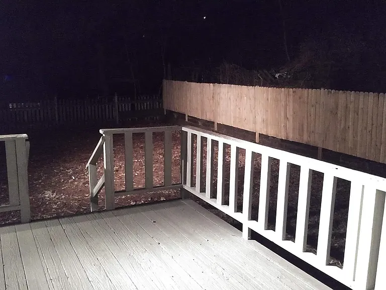 Freshly Painted Back Deck