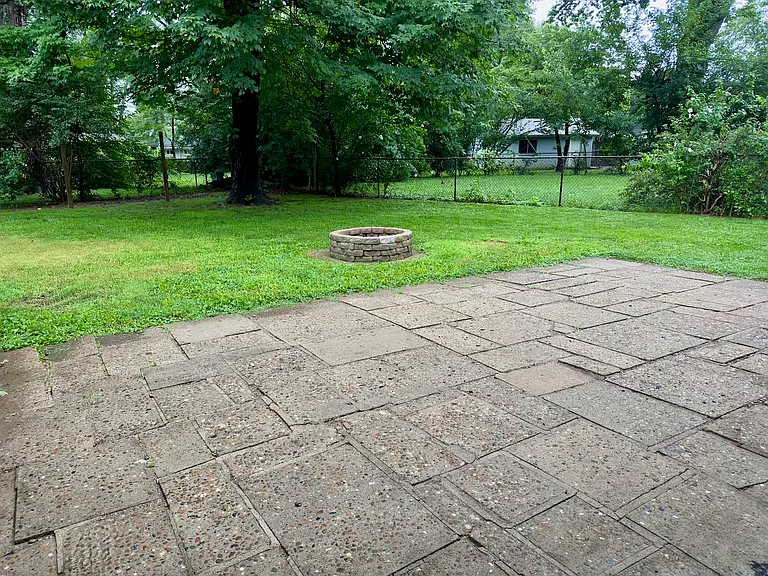 Patio with firepit