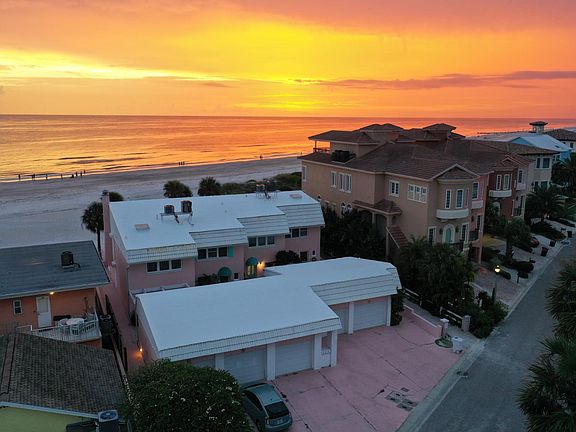 Aerial view of property; 82 ft of beachfront