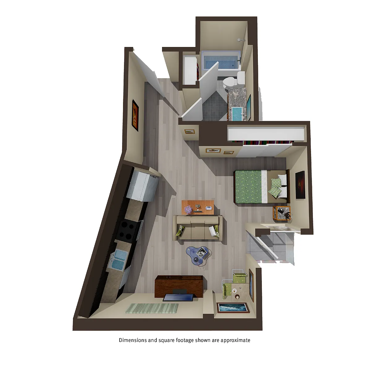 Floor plan Studio - L