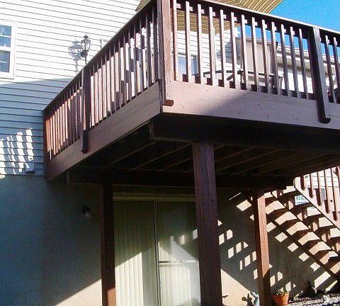walk-out basement/deck