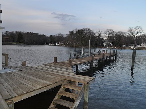 Own private dock with stairs into the water