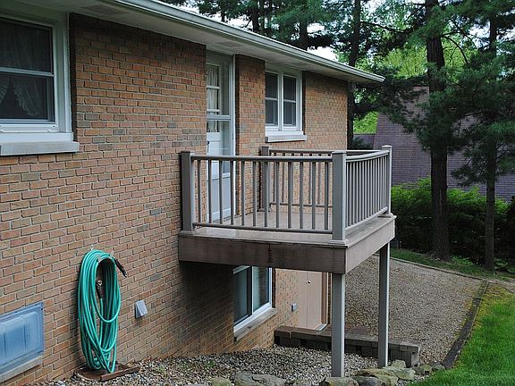 New rear deck off kitchen