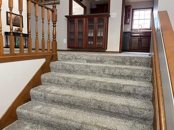 Extra Wide Stairways going to upper level.