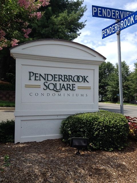 Penderbrook Square entrance sign