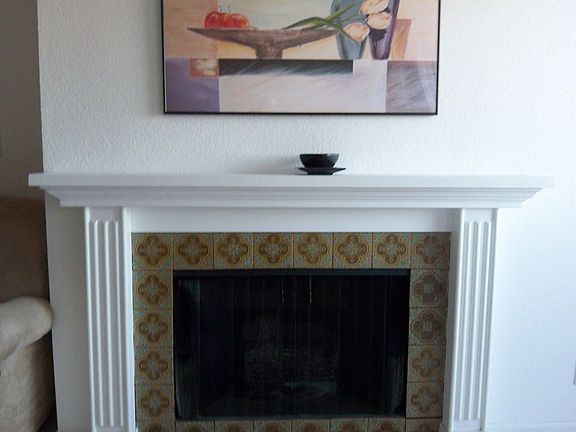 Gas burning fireplace