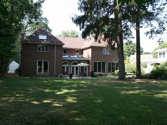 back yard and patio