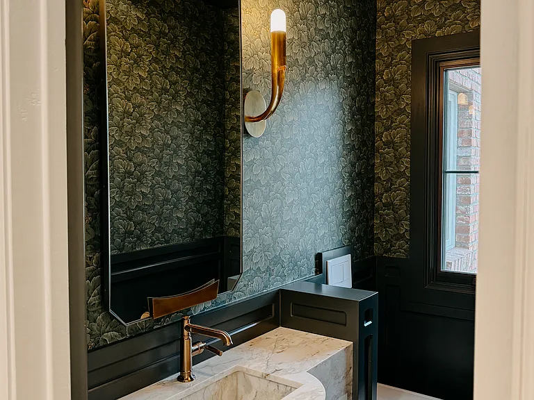 Powder room bath on main floor