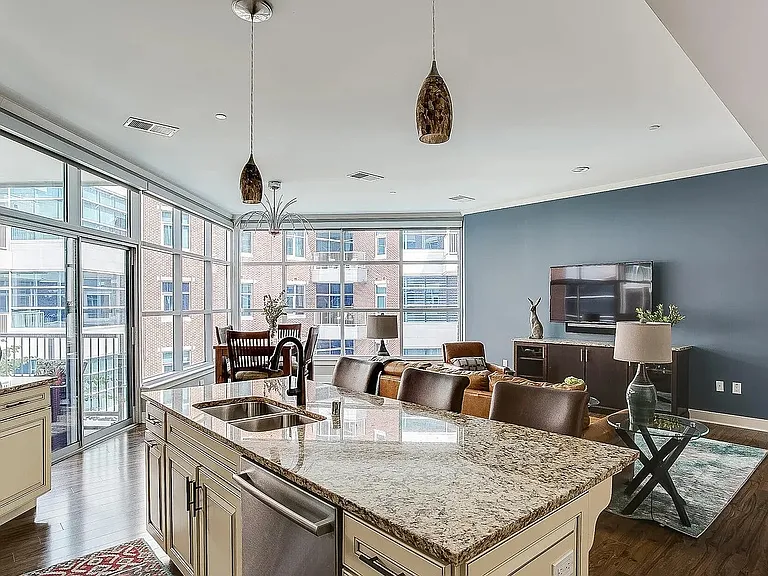 Kitchen and Living Room