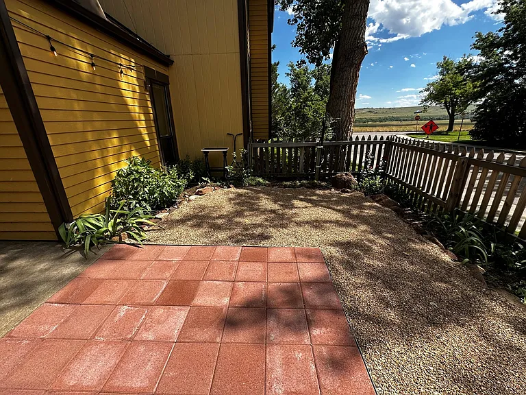 Patio and south view