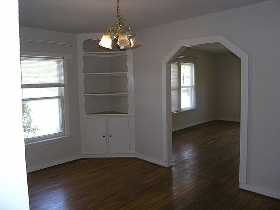 dining room includes a built in hutch