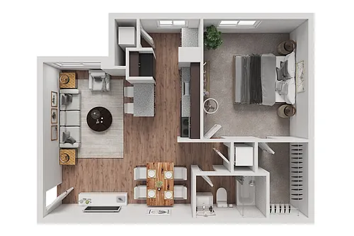 Floor plan 1 Bedroom