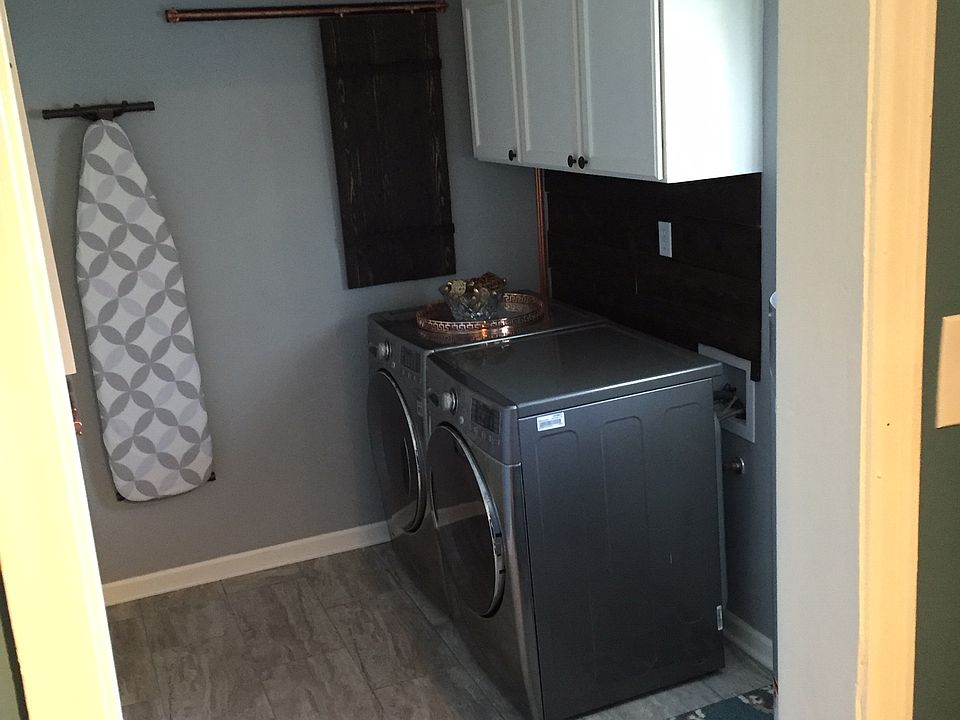 Newly finished laundry room