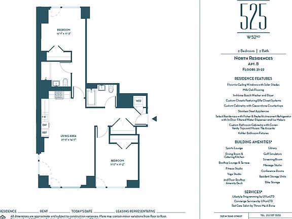 2nd image of 525 W 52nd St APT 21BN