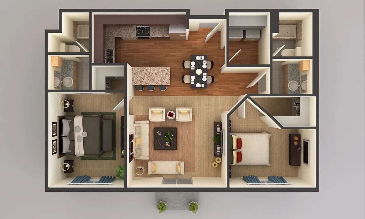 Floor plan 2 Bedroom