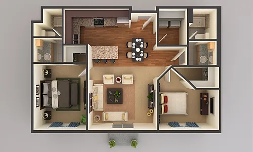 Floor plan 2 Bedroom