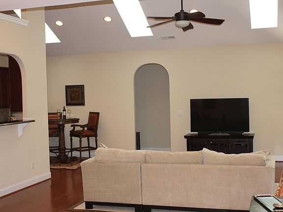 Den with Vaulted Ceiling