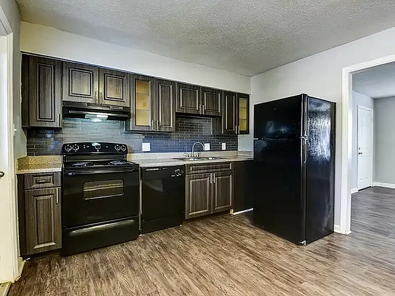 Experience culinary elegance in this contemporary kitchen, crafted for style and function.