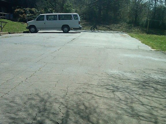 Parking lot at Motel