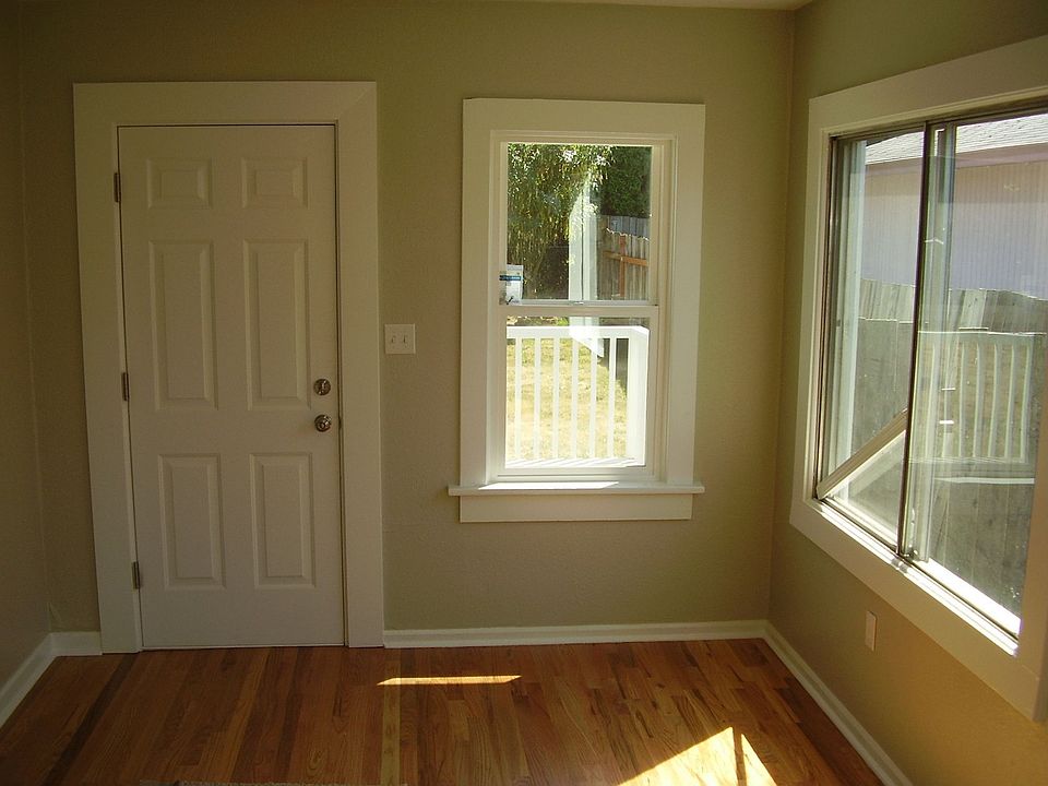Living and family room with real hardwood flooring