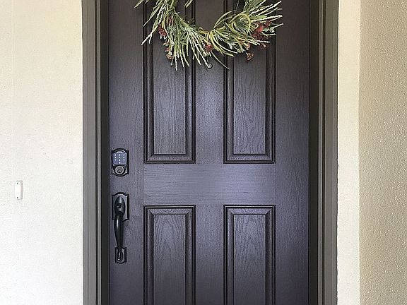 Front door of home