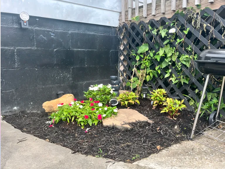 Small front flower bed