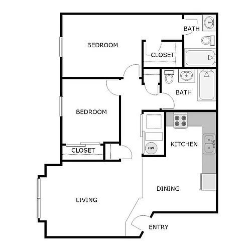 Floor plan 2X2