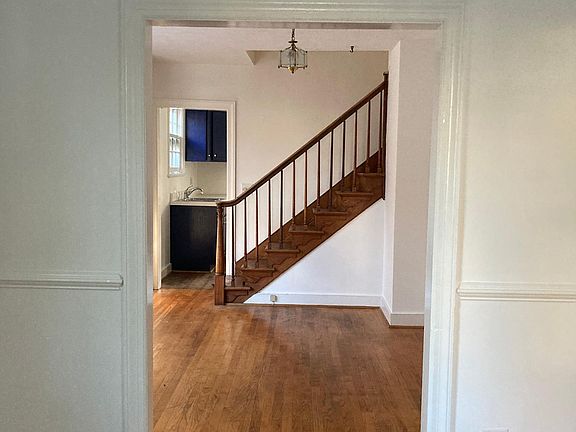 View of the dining room from the living room.