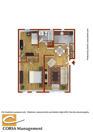 Floor plan 2 - Bedroom