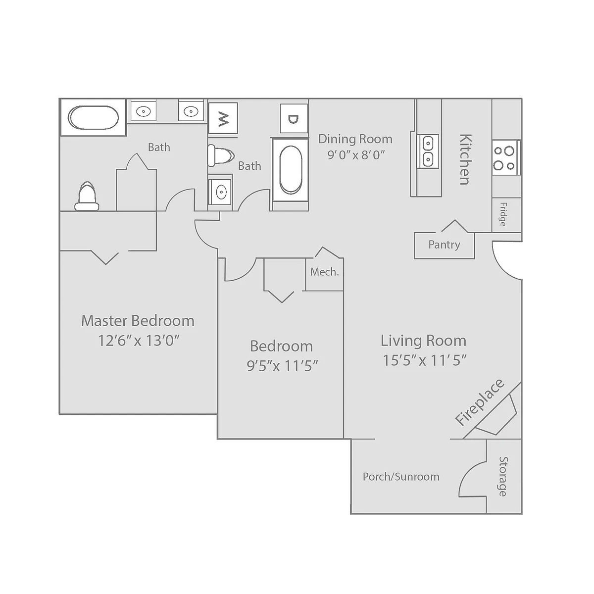 Floor plan The Pinehurst