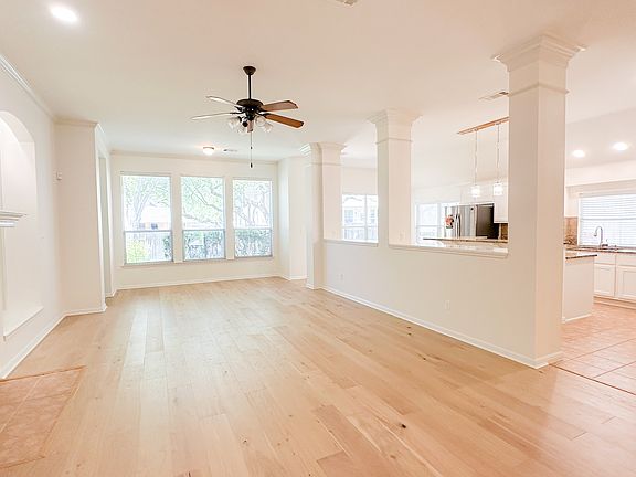 Same space, shown vacant to provide a clear view of the designer grade craftsmanship.