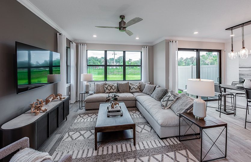 Open gathering space, perfect for hosting