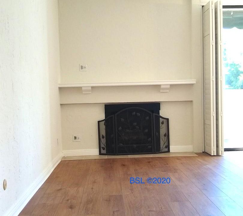 Living area with new floors