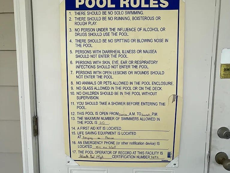 Pool Rules