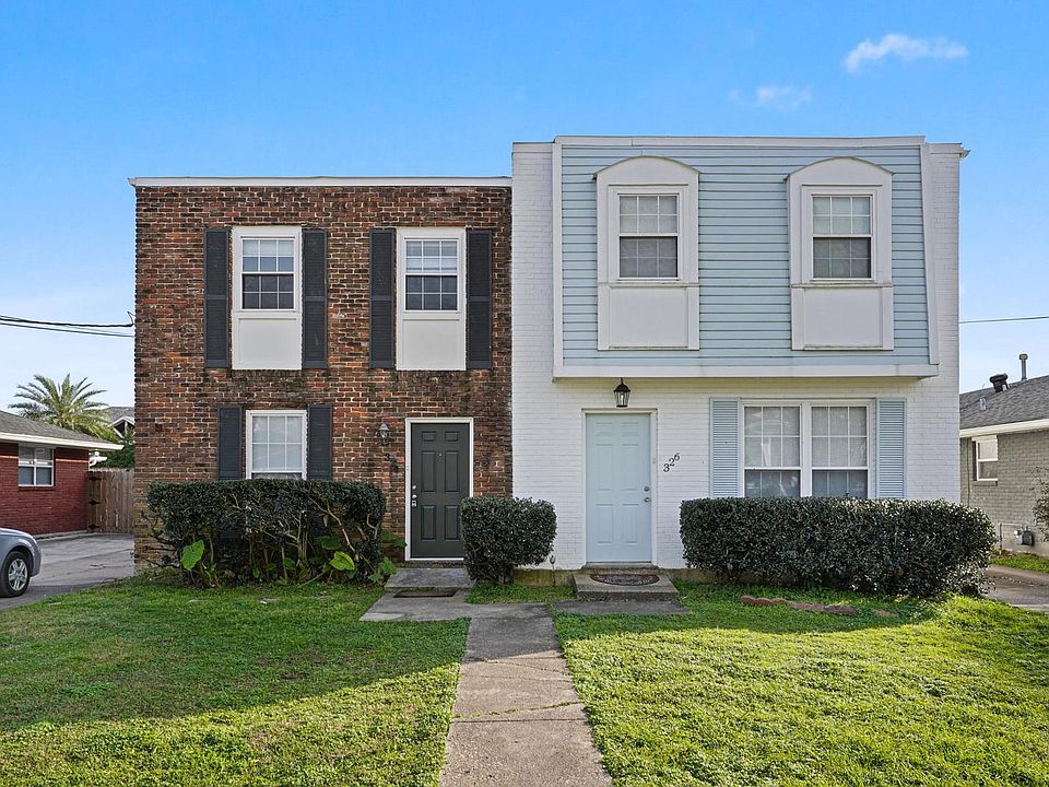 Exterior. This unit is on the left.