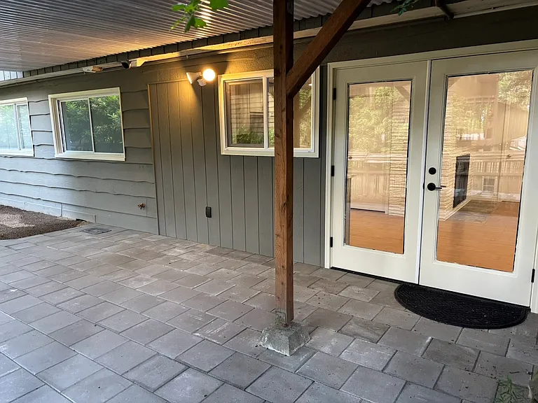 Covered patio.