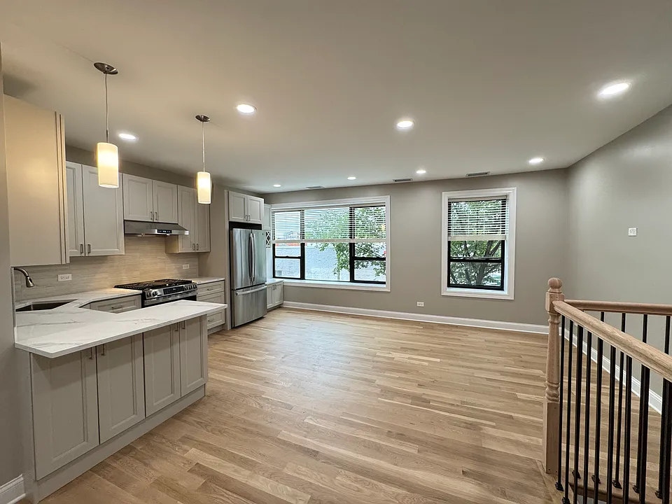 Kitchen and Living Room