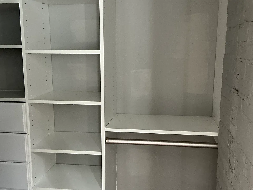 Bedroom closets.