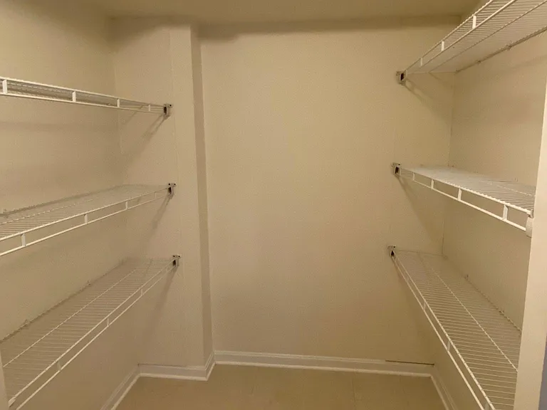 storage closet with in unit laundry