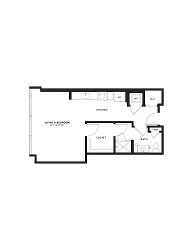 Floor plan Studio-SC