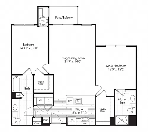 Floor plan 2C