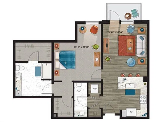 Floor plan A6a
