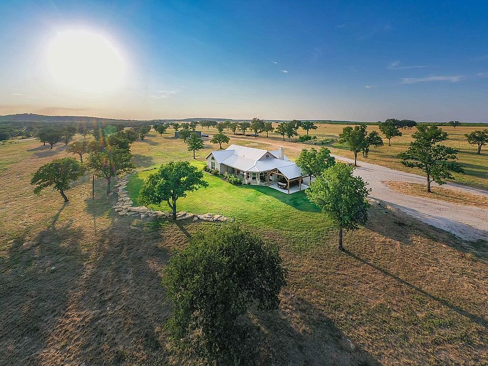 Aerial view of house & yard